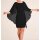 Kleid m. Chiffonüberwurf, schwarz