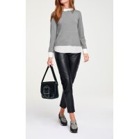 5-Pocket-Lammnappalederhose, schwarz