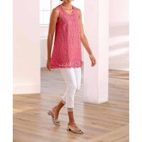 Designer-Leggings m. Spitze, weiß