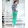 Designer-Jeans m. Spitzensaum, smaragd