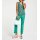 Designer-Jeans m. Spitzensaum, smaragd