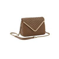 Tasche m. Steppung, braun
