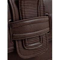 Handtasche m.Animalprägung, schoko