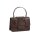 Handtasche m.Animalprägung, schoko