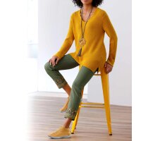 Designer-Push-up-Jeans m.Stickerei, schlamm