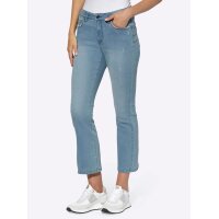 7/8-Jeans mit Destroyed-Effekt, blue-bleached