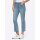 Cropped jeans with destroyed effect, blue-bleached