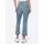 Cropped jeans with destroyed effect, blue-bleached