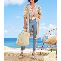 7/8-Jeans mit Lochstickereien, blue-bleached