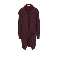 Designer-Kuschel-Longtrickjacke, bordeaux