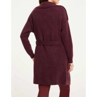 Designer-Kuschel-Longtrickjacke, bordeaux