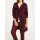 Designer-Kuschel-Longtrickjacke, bordeaux