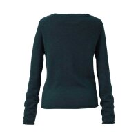 Marken-Pullover m. Strass, dunkelgrün