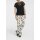 Linen trouser, ecru-black