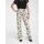 Linen trouser, ecru-black