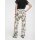 Linen trouser, ecru-black