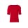Puffärmelshirt m. Zierperlen, rot