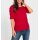 Puffärmelshirt m. Zierperlen, rot