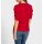 Puffärmelshirt m. Zierperlen, rot