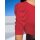 Puffärmelshirt m. Zierperlen, rot