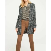 Designer-Grobstrickjacke, grün-bunt
