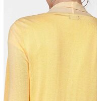 Cardigan with chiffon, yellow
