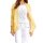Cardigan with chiffon, yellow
