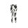 Designer-7/8-Stretch-Druckhose, schwarz-ecru