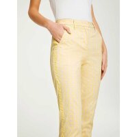 Designer-Druck-Stretchhose, vanille-rosé