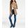 Designer-Bauchweg-Skinny-Jeans, blue stone
