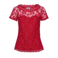 Spitzenshirt, rot