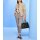 Lamb nappa leather jacket with mesh inserts, sand
