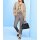 Lamb nappa leather jacket with mesh inserts, sand