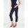 Cropped tummy-control jeans, blue denim