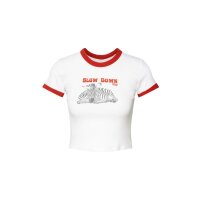 Cropped t-shirt, white
