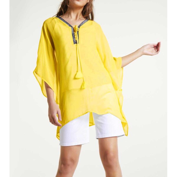 Chiffontunika + Top, gelb