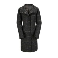 Wattierter Wollmantel, grau