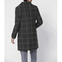 Wattierter Wollmantel, grau
