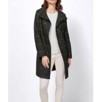 Wattierter Wollmantel, grau