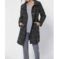 Wattierter Wollmantel, grau