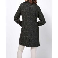 Wattierter Wollmantel, grau