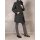 Wattierter Wollmantel, grau