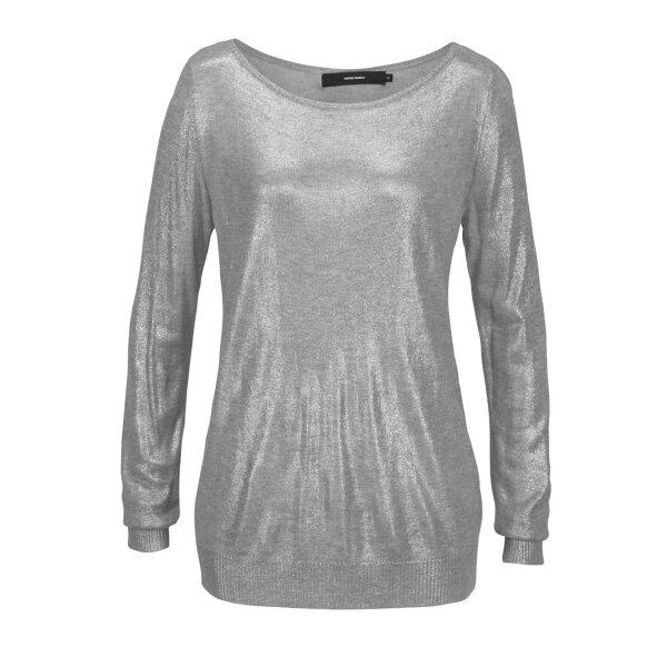 Marken-Pullover "LUNA", grau-metallic