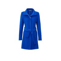 Designer-Wolljacke m. Gürtel, royalblau
