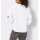 Bluse m. Ornament-Applikation, weiß-schwarz