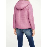 Reversible weave fur jacket. rose wood