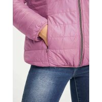 Reversible weave fur jacket. rose wood