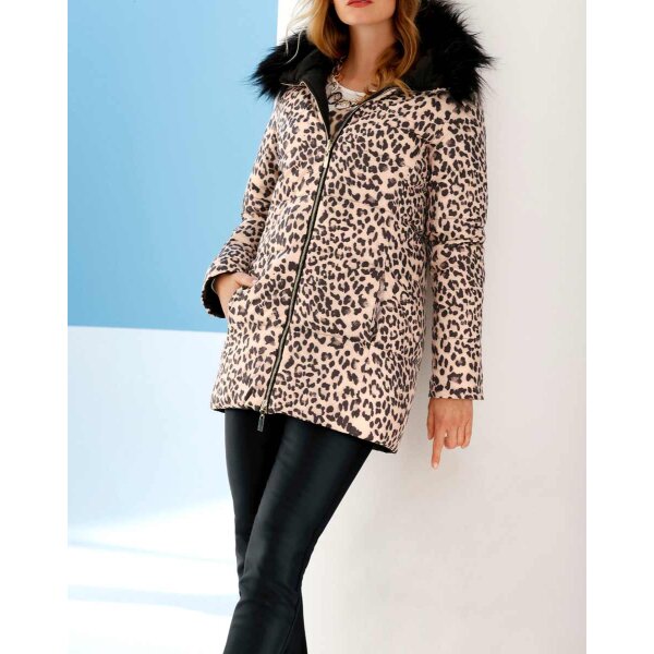 Reversible down jacket, leo-black