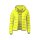 Letnia kurtka puchowa z kapturem, żółta