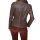 Designer-Lammnappaleder-Bikerjacke, braun